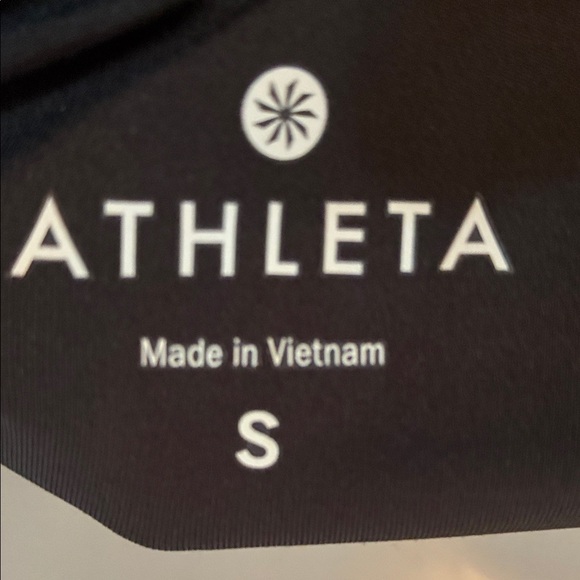 ATHLETA Black Leggings with Colorful Front Section. S - Picture 9 of 16